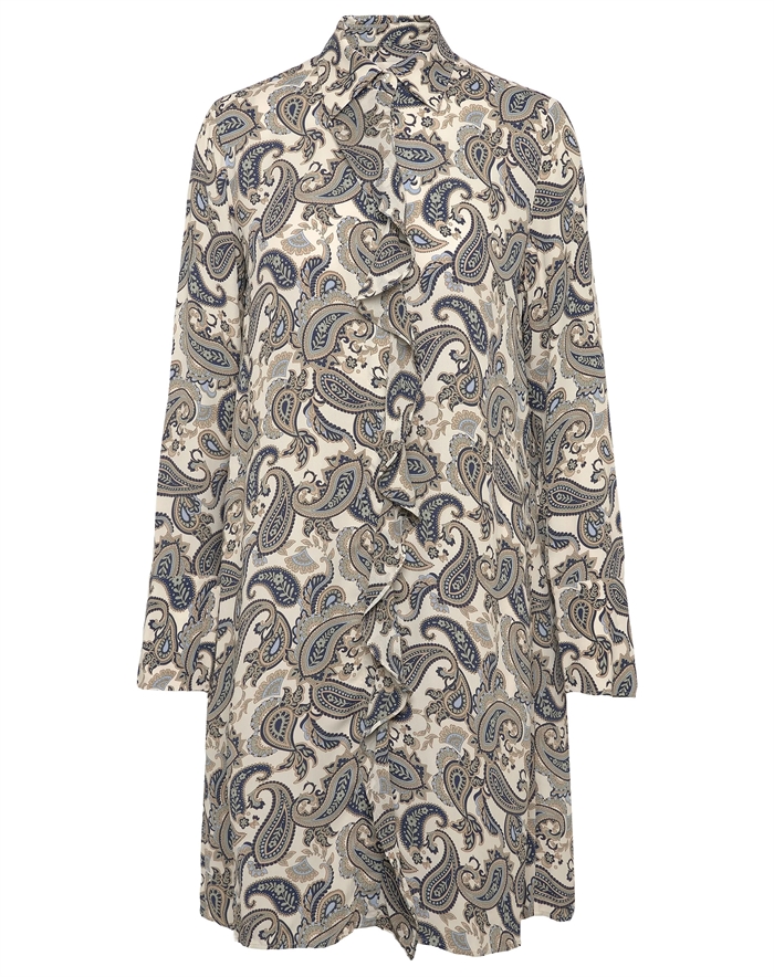 Gant - Paisley Skjorte Kjole - Persian Blue