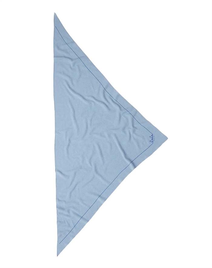 Lala Berlin - Triangle Solid Logo M Tørklæde - Atlantic