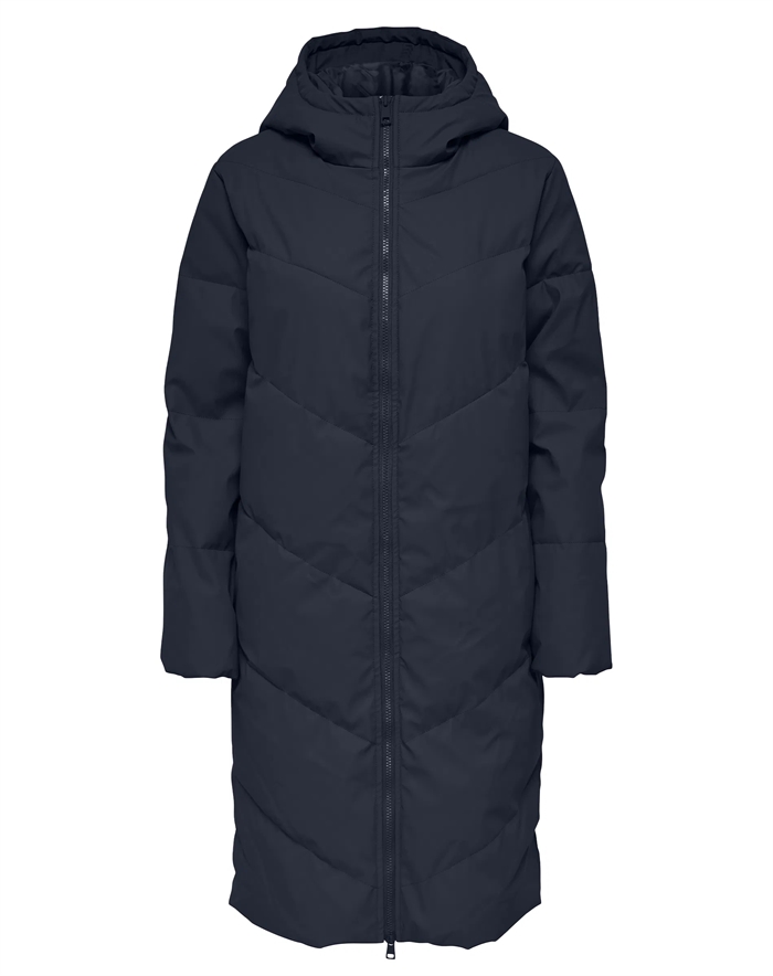 JDY - JDYUlrikka Water Repellent Puffa Jakke - Dark Sapphire