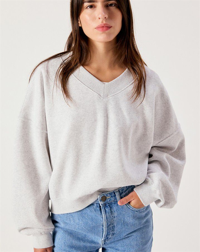 American Vintage - Baptown Sweatshirt - Heather Grey