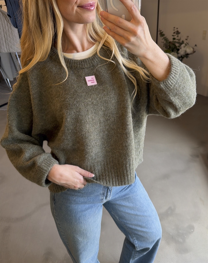 American Vintage - East Jumper Strik - Melange Lizard