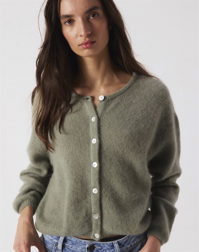 American Vintage - Vitow Cardigan - Melange Khaki