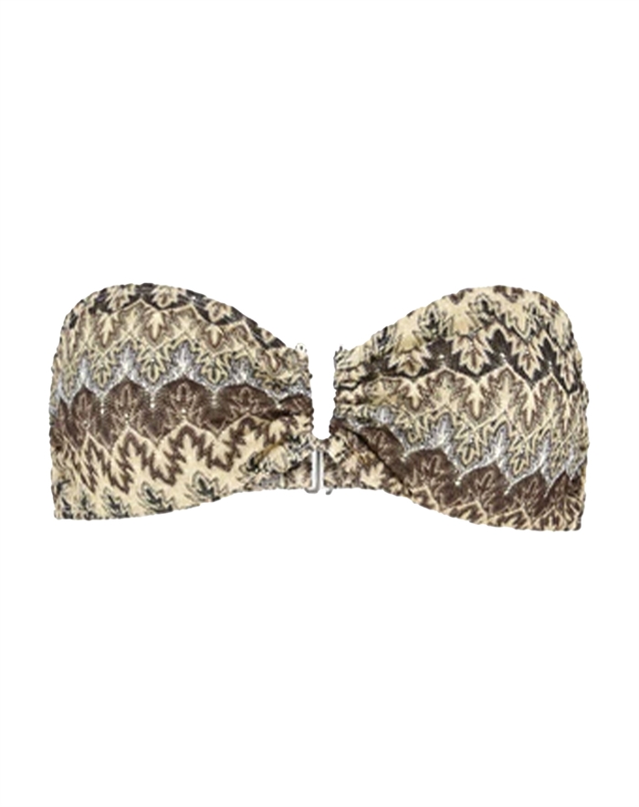 Beck Söndergaard - Amber Bandeau Bikini Top - Mocha Brown 