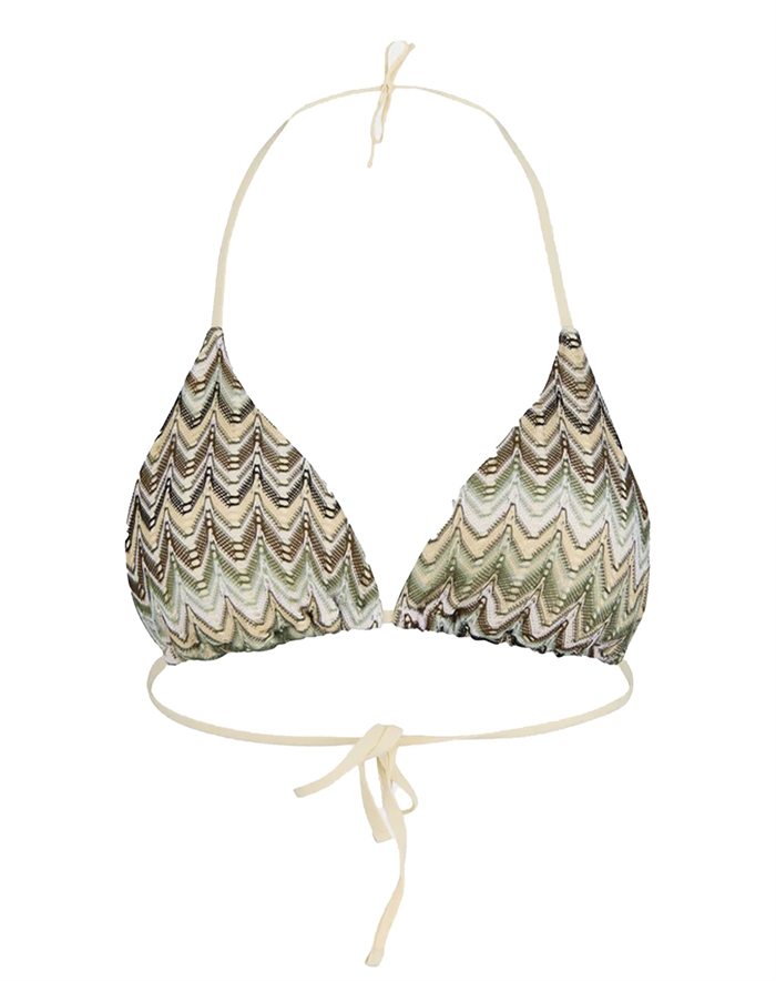 Beck Söndergaard - Amber Bel Bikini Top - Beetle green 