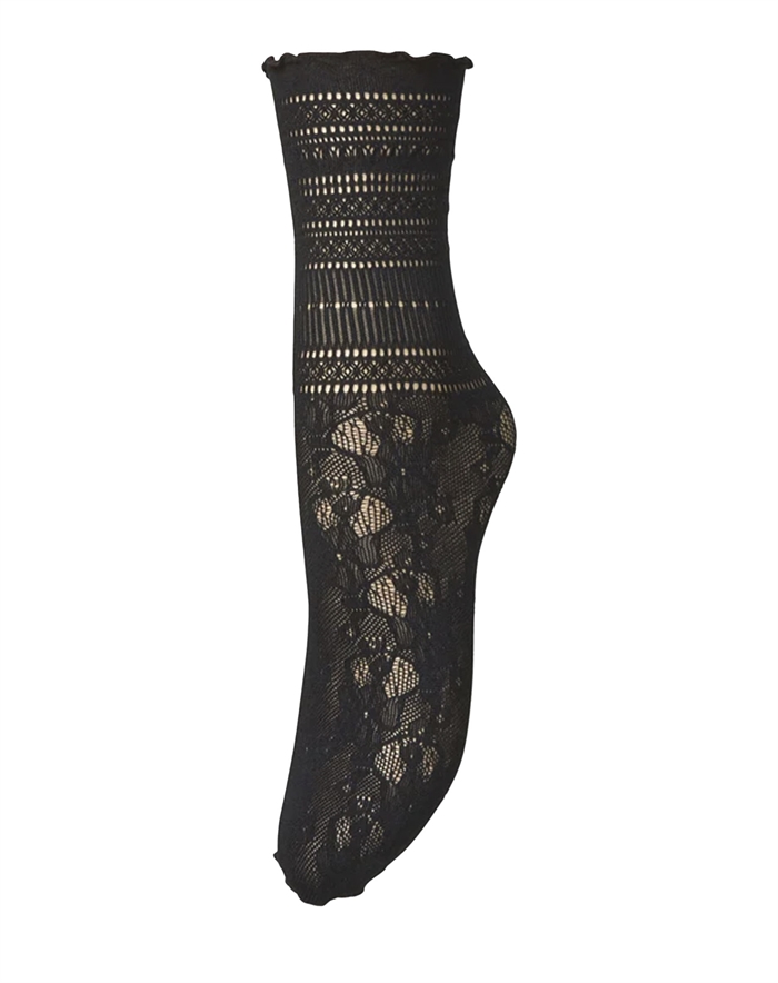 Beck Söndergaard - Bloom Lace Strømper - Black 