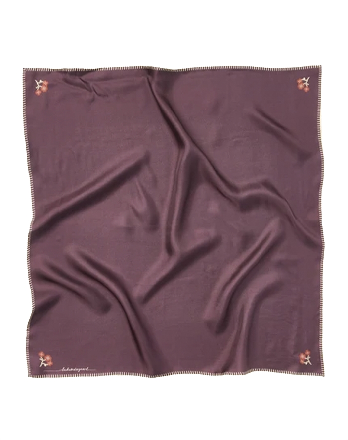 Beck Söndergaard - Flotile Stitich Sia Tørklæde - Maroon Brown