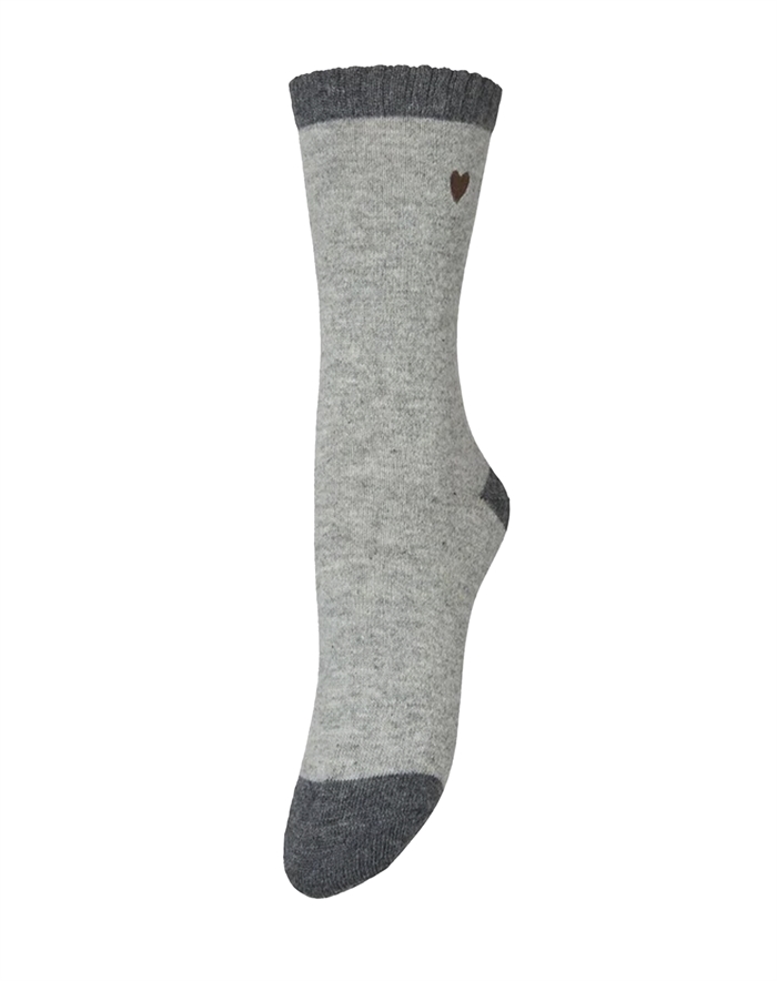 Beck Söndergaard - Hearty Wola Strømper - Grey Melange 