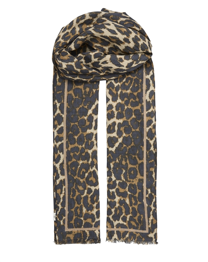 Beck Söndergaard - Leopa Long Cotta Tørklæde - Leopard