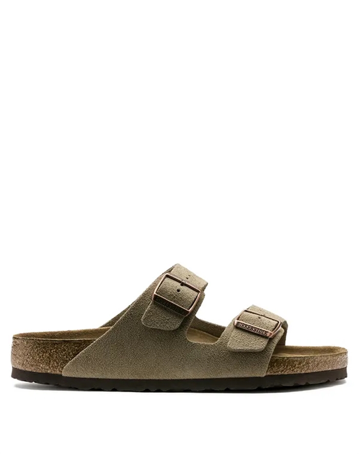Birkenstock - Arizona SF Suede Leather Sandal - Taupe