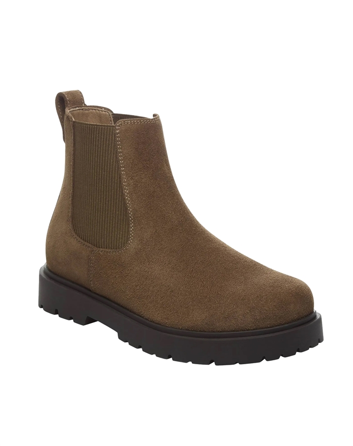 Birkenstock - Highwood Slip On Suede Leather Støvle - Dark Tea