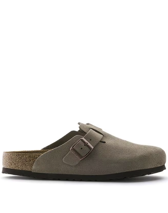 Birkenstock - Boston Suede Leather Sandal - Taupe