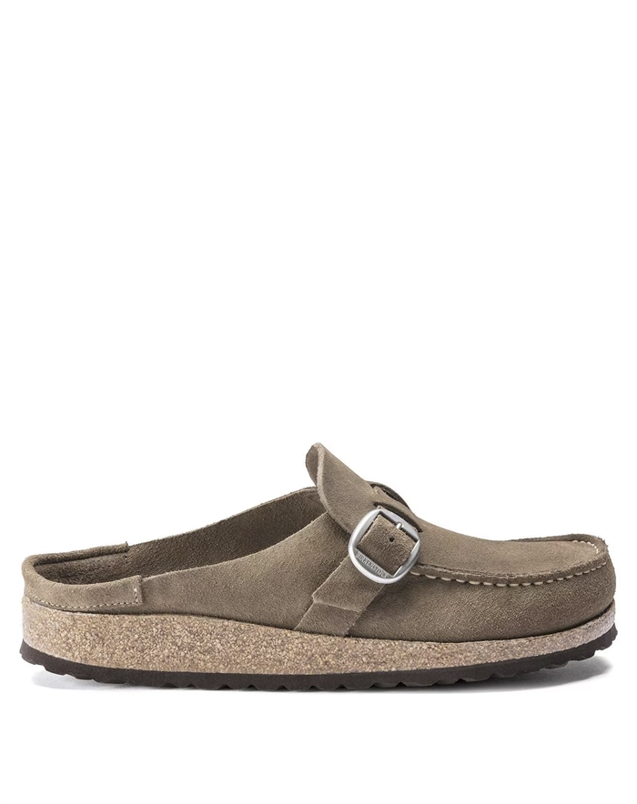 Birkenstock - Buckley Suede Leather Sandal - Gray Taupe