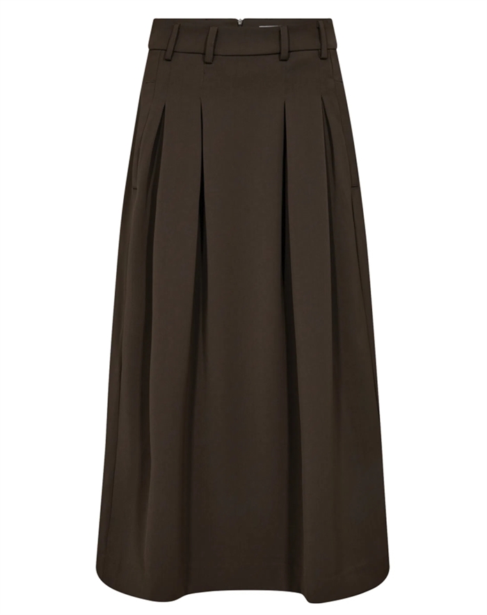 Co\'Couture - Anya CC Pleat Nederdel - Mocca