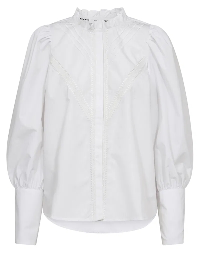 Co CC Crisp Pintuck Lace Skjorte - Co\'Couture