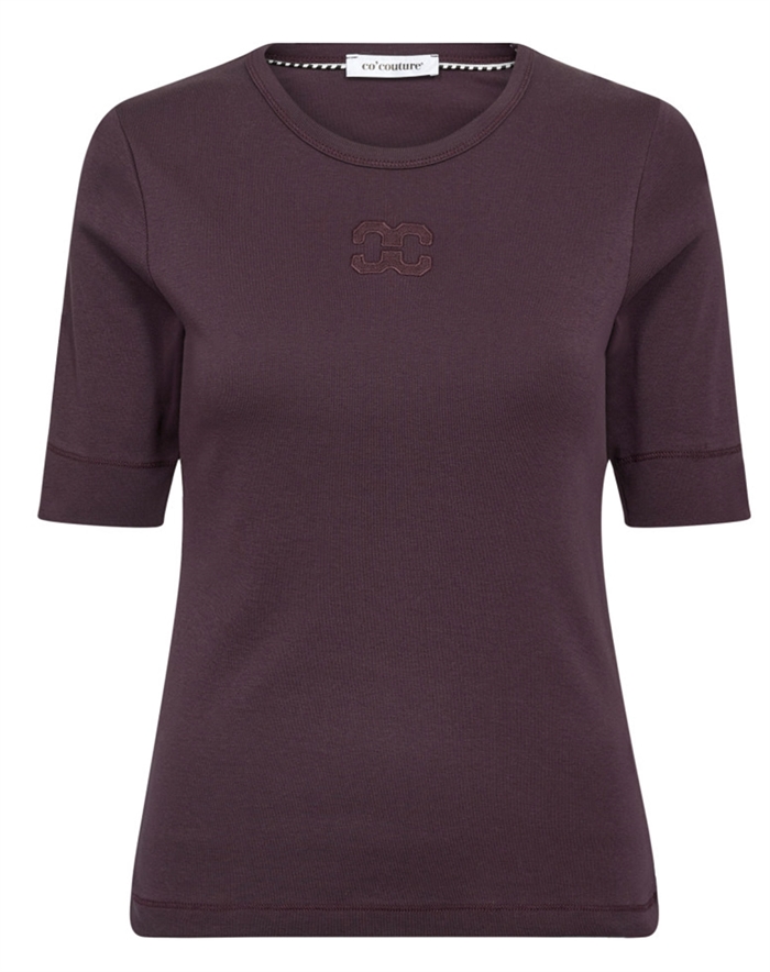Co\'Couture - Granny CC Embroidery T-shirt - Winered