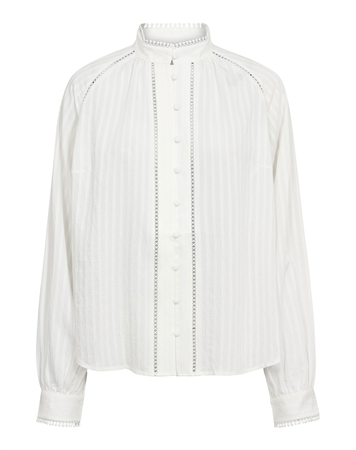 Co\' Couture - SenneCC Lace Skjorte - White 