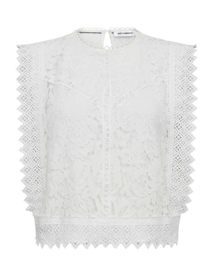 Co\'Couture - Lana CC Lace Top - White