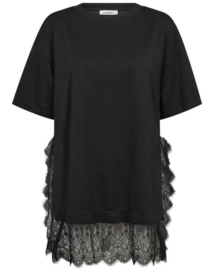 Co\'Couture - LarsonCC Mix Lace T-Shirt - Black