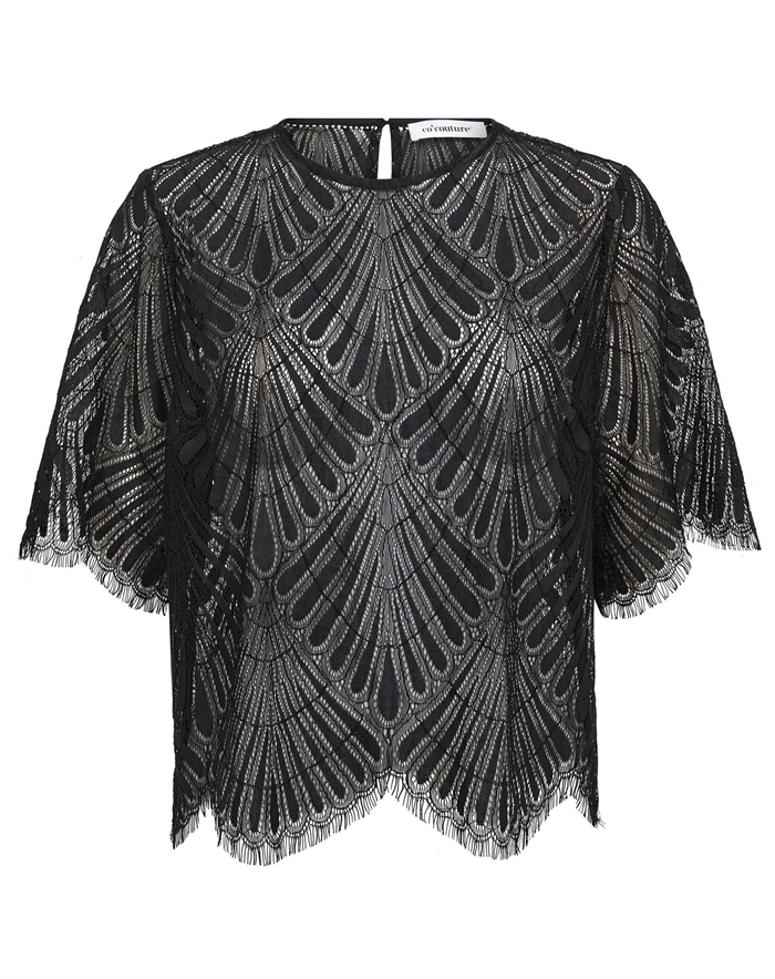 Co\' Couture - LetiCC Lace Bluse - Black 