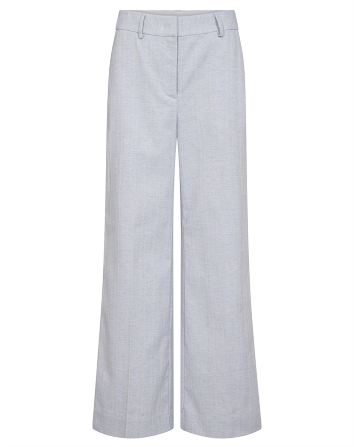 Co\'Couture - Lisa CC Linen Wide Bukser - Light Blue