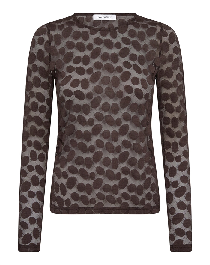 Co\'Couture - PenolaCC O-Neck Blouse - Brown 