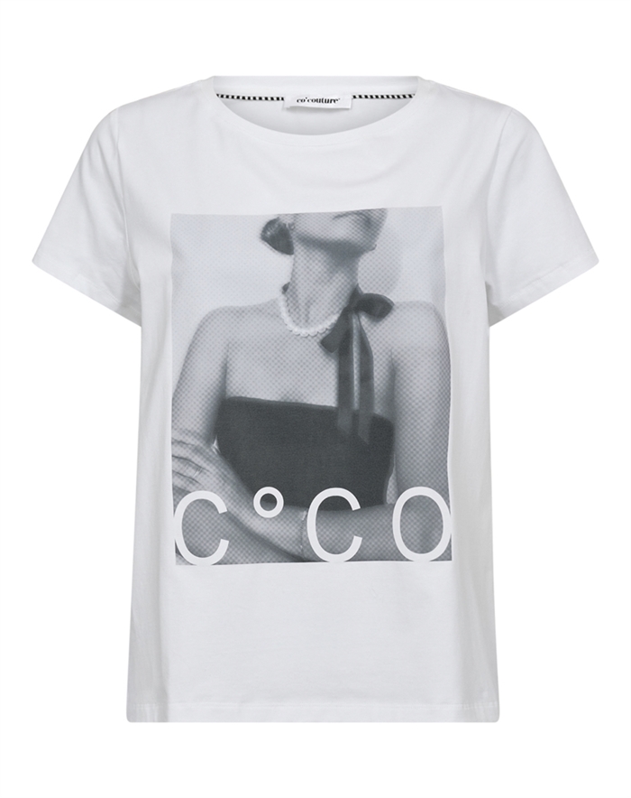 Co\'Couture - Siara Pearl Necklace T-Shirt - White