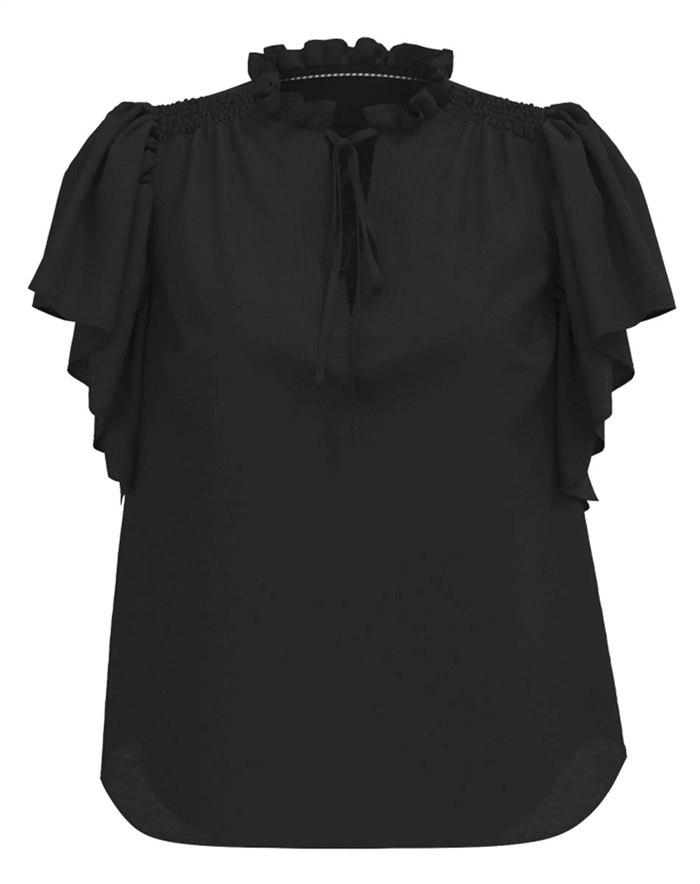 Co\'Couture - Hera CC Frill Top - Black