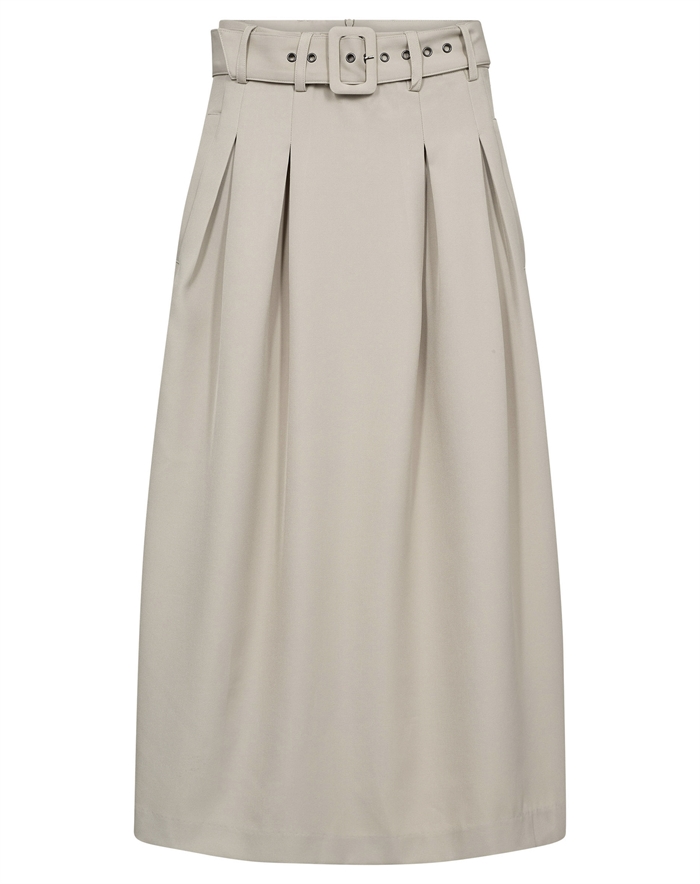 Co\'Couture - Luna CC Belt Pleat Nederdel - Taupe