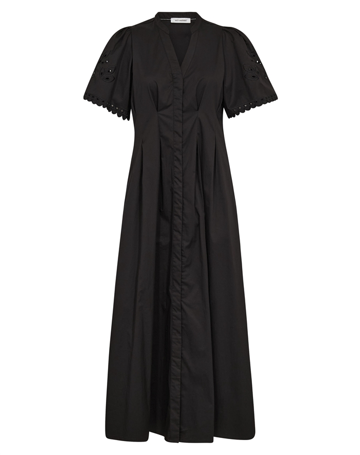 Co\'Couture - Poppy CC Emb Pleat Kjole - Black
