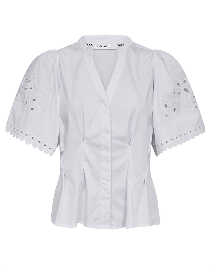 Co\'Couture - Poppy CC Emb Skjorte - White