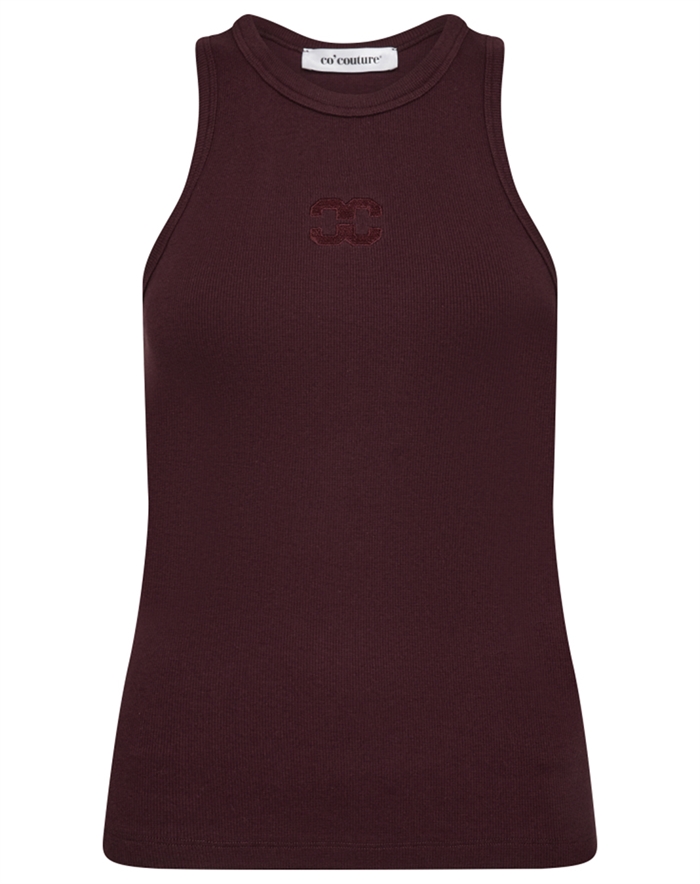 Co\'Couture - Sahara CC Embroidery Tank Top - Winered 