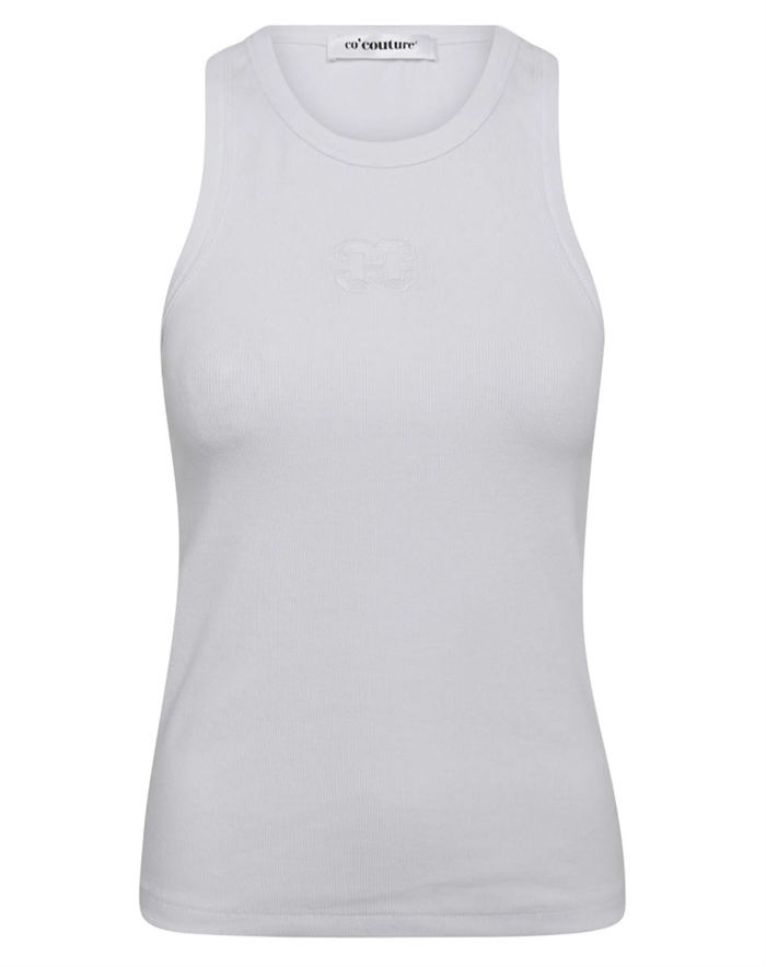 Co\'Couture - Sahara CC Embroidery Tank Top - White