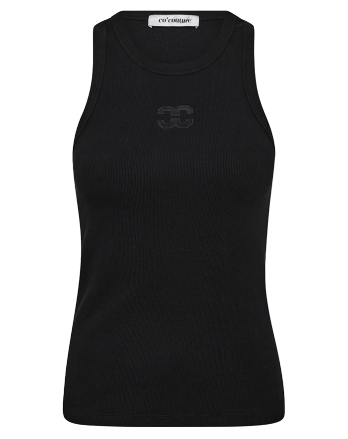 Co\'Couture - Sahara CC Embroidery Tank Top - Black