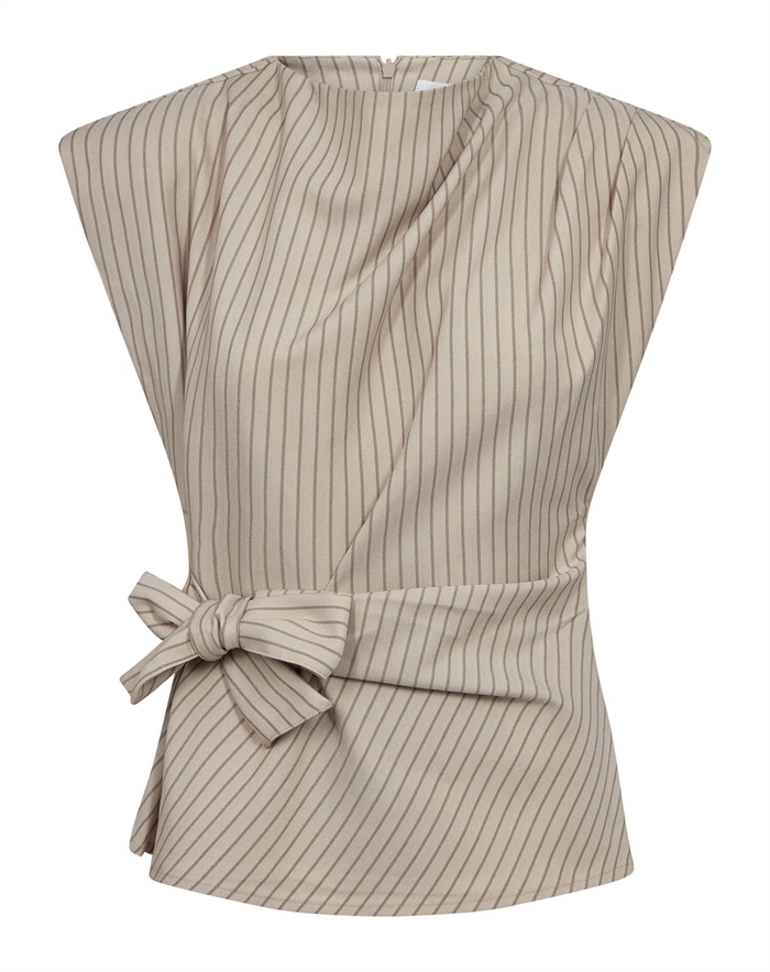 Co\'Couture - Salvie CC Pleat Top - Bone