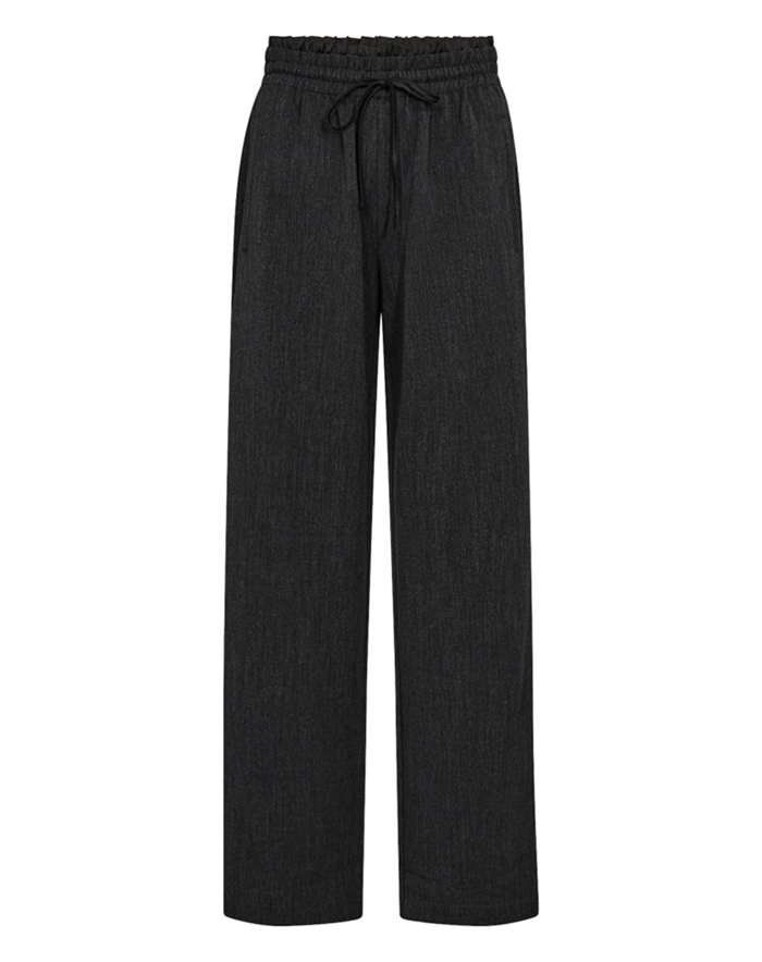 Co\'Couture - Susie CC Pullon Bukser - Dark Grey