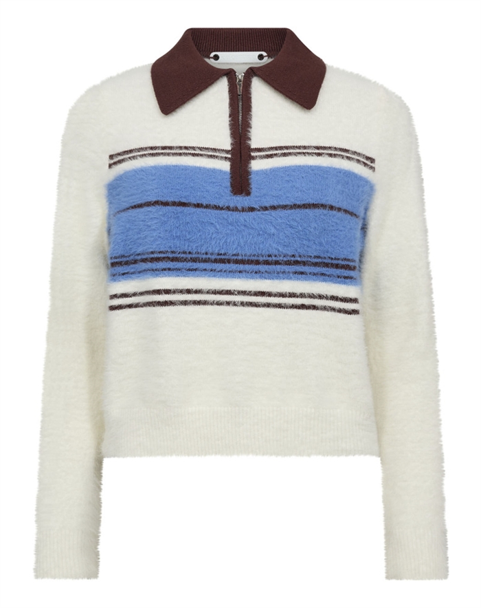 Co\'Couture - Tory CC Stripe Zip Strik - Off White