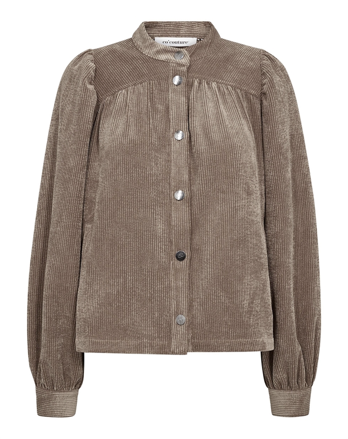 Co´Couture - DaisyCC Cord Skjorte - Walnut