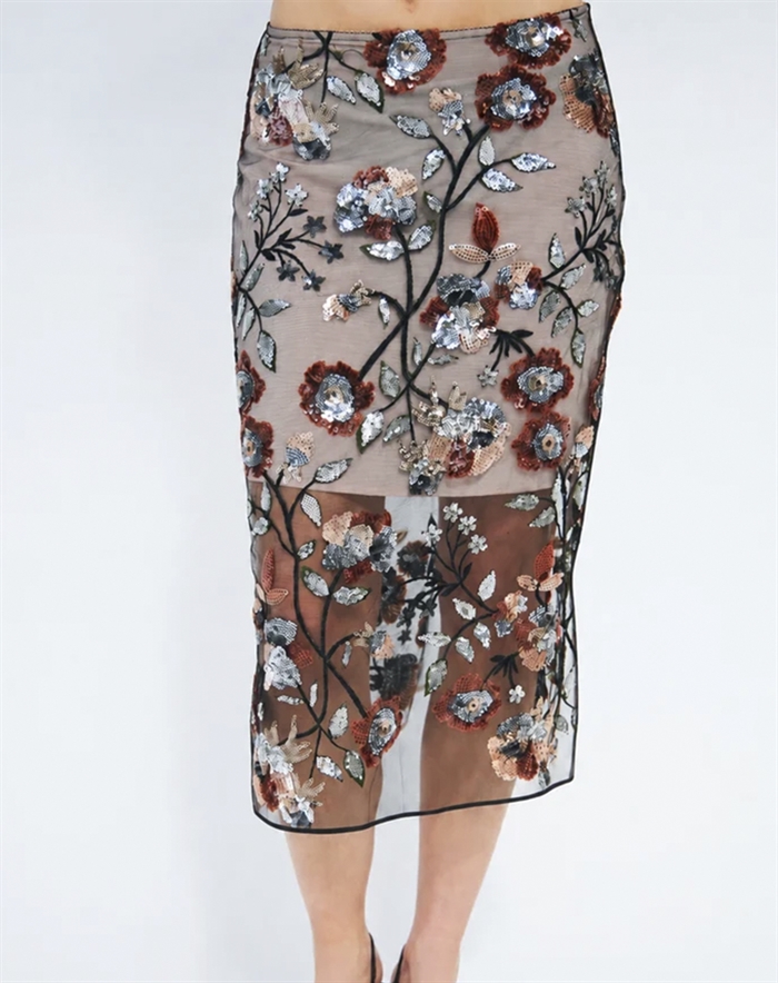 Cras Cph - Queencras Nederdel - Rose Sequin