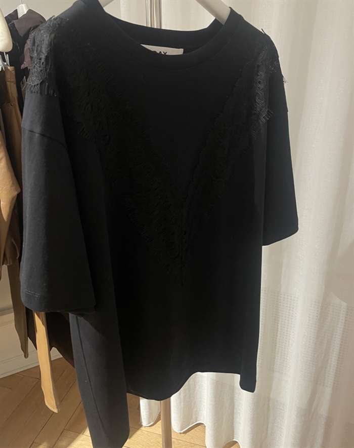 Day Birger et Mikkelsen - DAYDrewa Lace T-shirt - Black