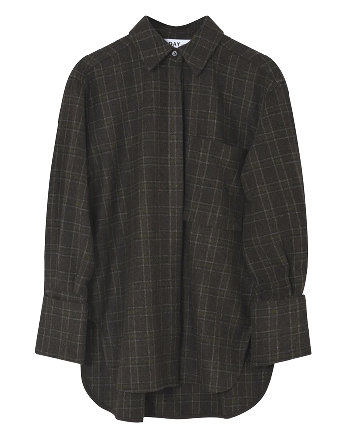 Day Biger et Mikkelsen - DAYHara Flanello Skjorte - Brown Check 
