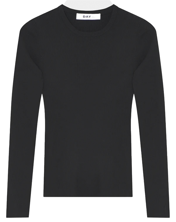 Day Birger et Mikkelsen - Mariana Daily Elements Langærmet Trøje - Black