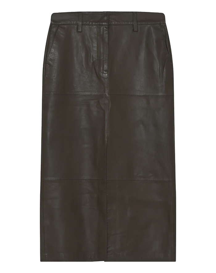 Day Birger et Mikkelsen - Anna Leather Contemporary Nederdel - Wren