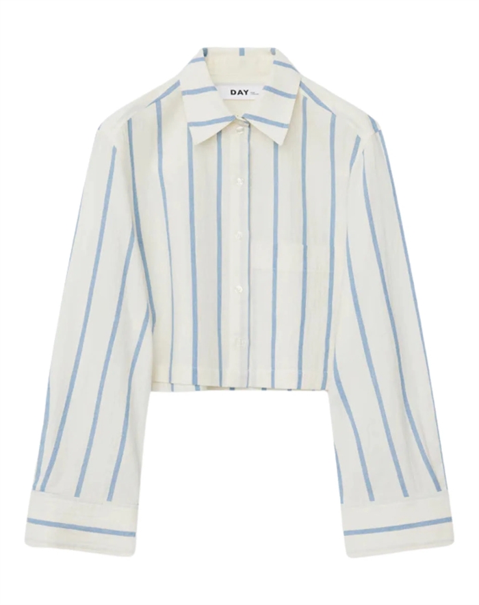 Issa Striped Cotton Skjorte - Day Birger et Mikkelsen