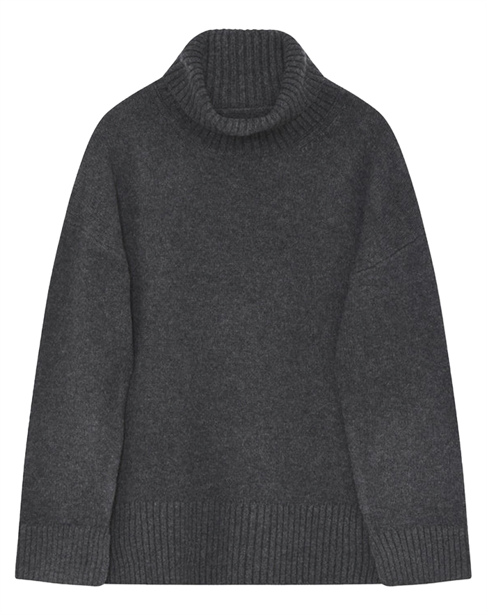 Day Birger et Mikkelsen - Lansbury Soft Lamb Strik - Dark Grey Melange