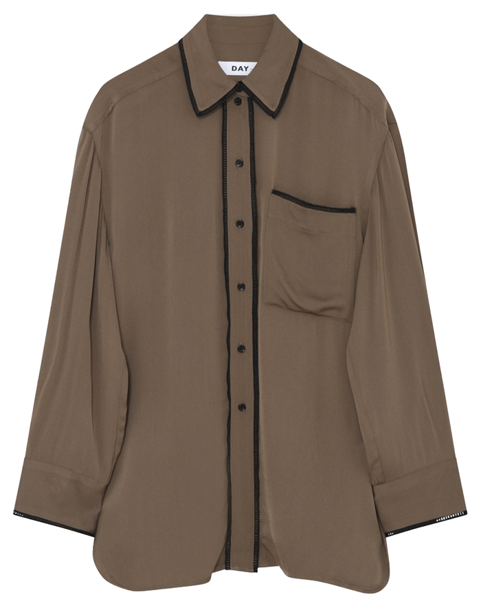 Day Birger et Mikkelsen - Olenna Matte Crepe Skjorte - Capers