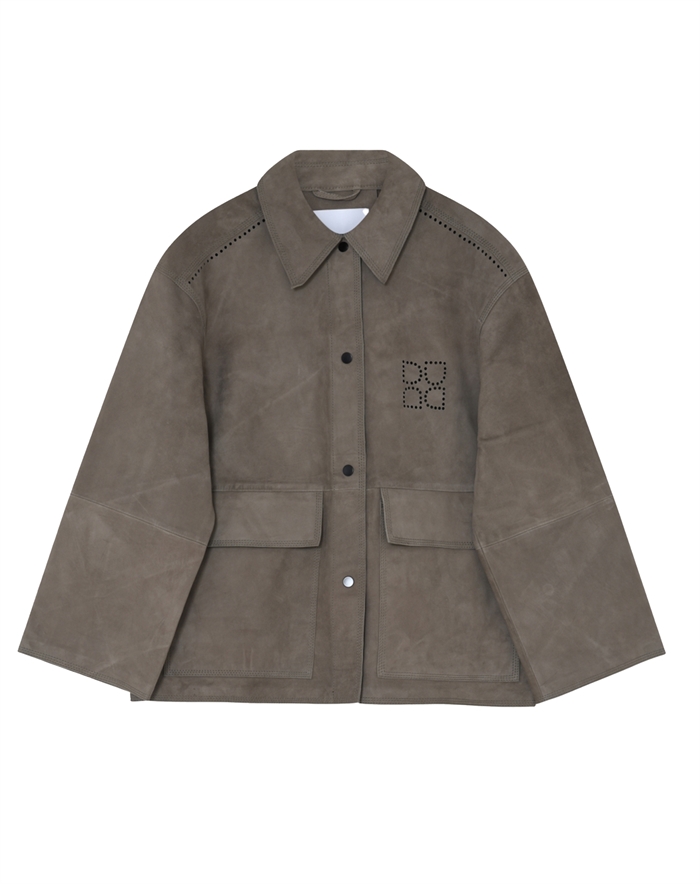 Day Birger et Mikkelsen - Harry Light Suede Jakke - Walnut
