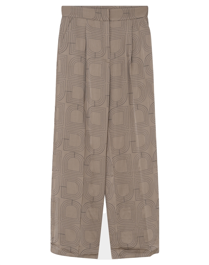 Day Birger et Mikkelsen - Phoebe Fluid Viscose Stitch Bukser - Walnut