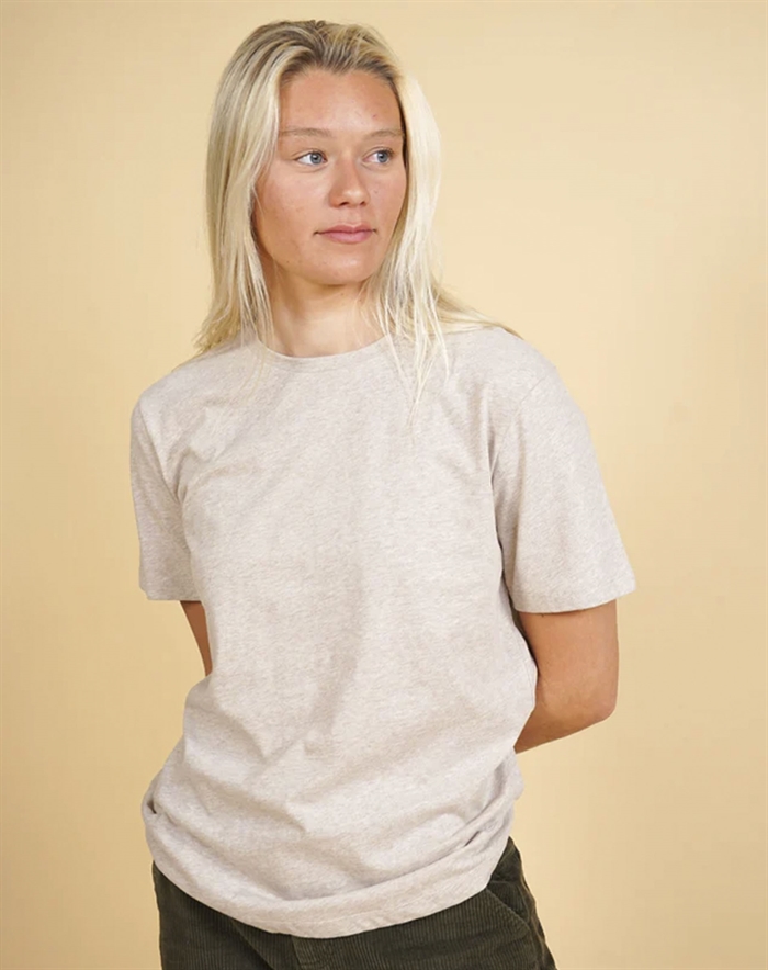 Elsk - Casual Basic T-shirt - Sand Melange