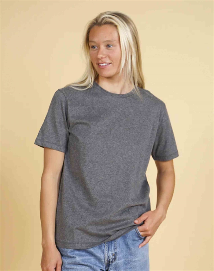 Elsk - Casual Basic Women\'s T-shirt - Dark Grey