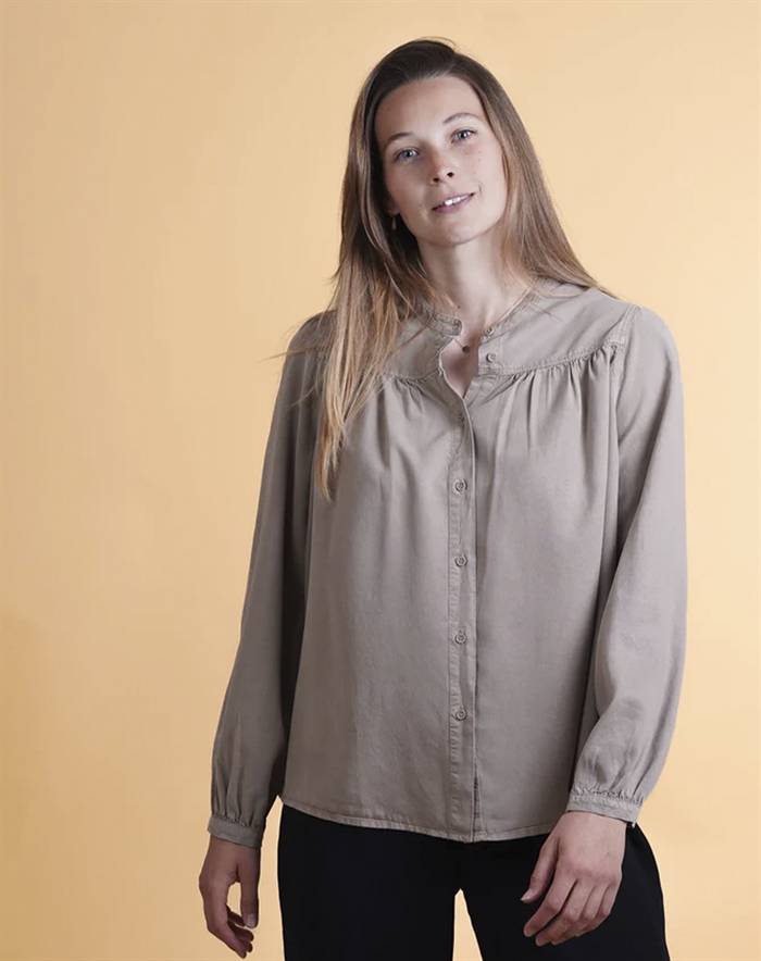 Elsk - Lyocell Skjorte - Cashew Beige